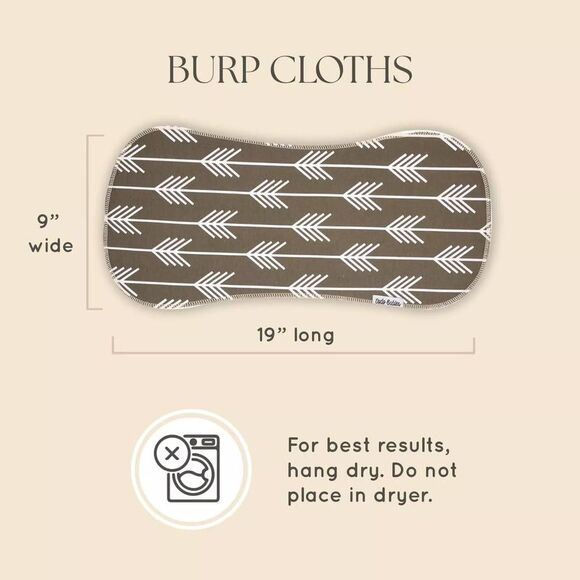 Dodo Babies 5-Pack Baby Burp Cloth with 2 Pacifier Clips and 1 Case - Picture 7 of 7